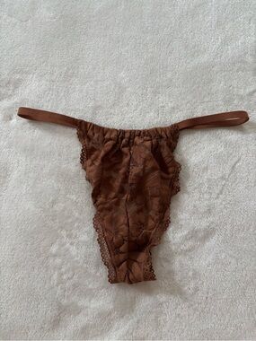 Aerie high cut lace thong